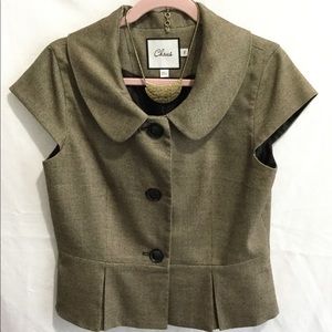 Chaus cap sleeve blazer.